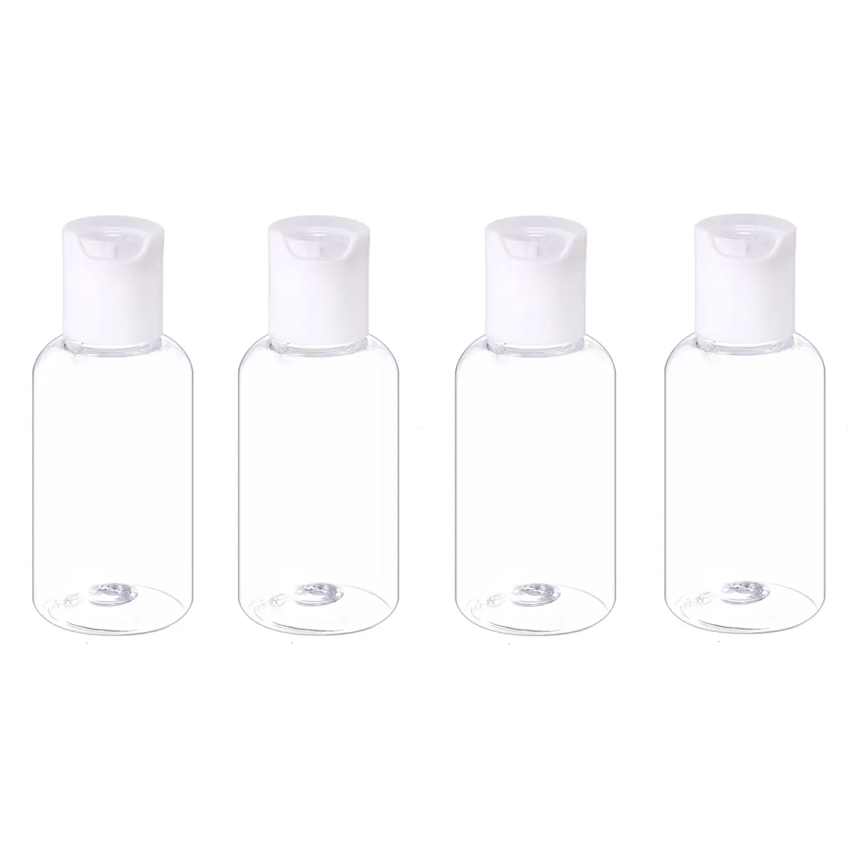4 Travel Bottles 75 ml with Cap