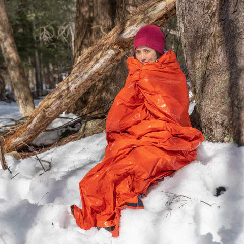 Ultra Emergency Sleeping Bag – Compact & Weatherproof (Orange)