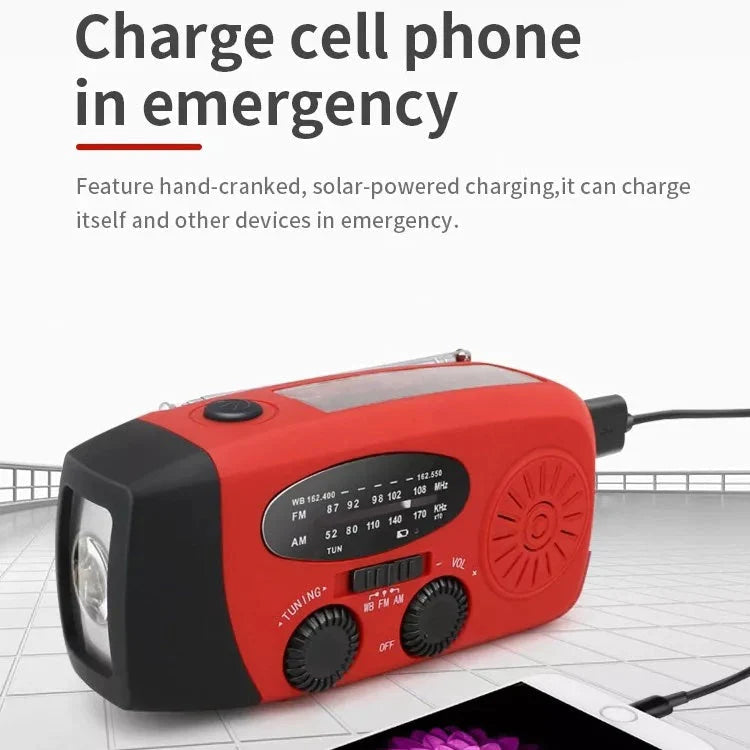 Emergency Radio Original - USB-C, Solar & Crank
