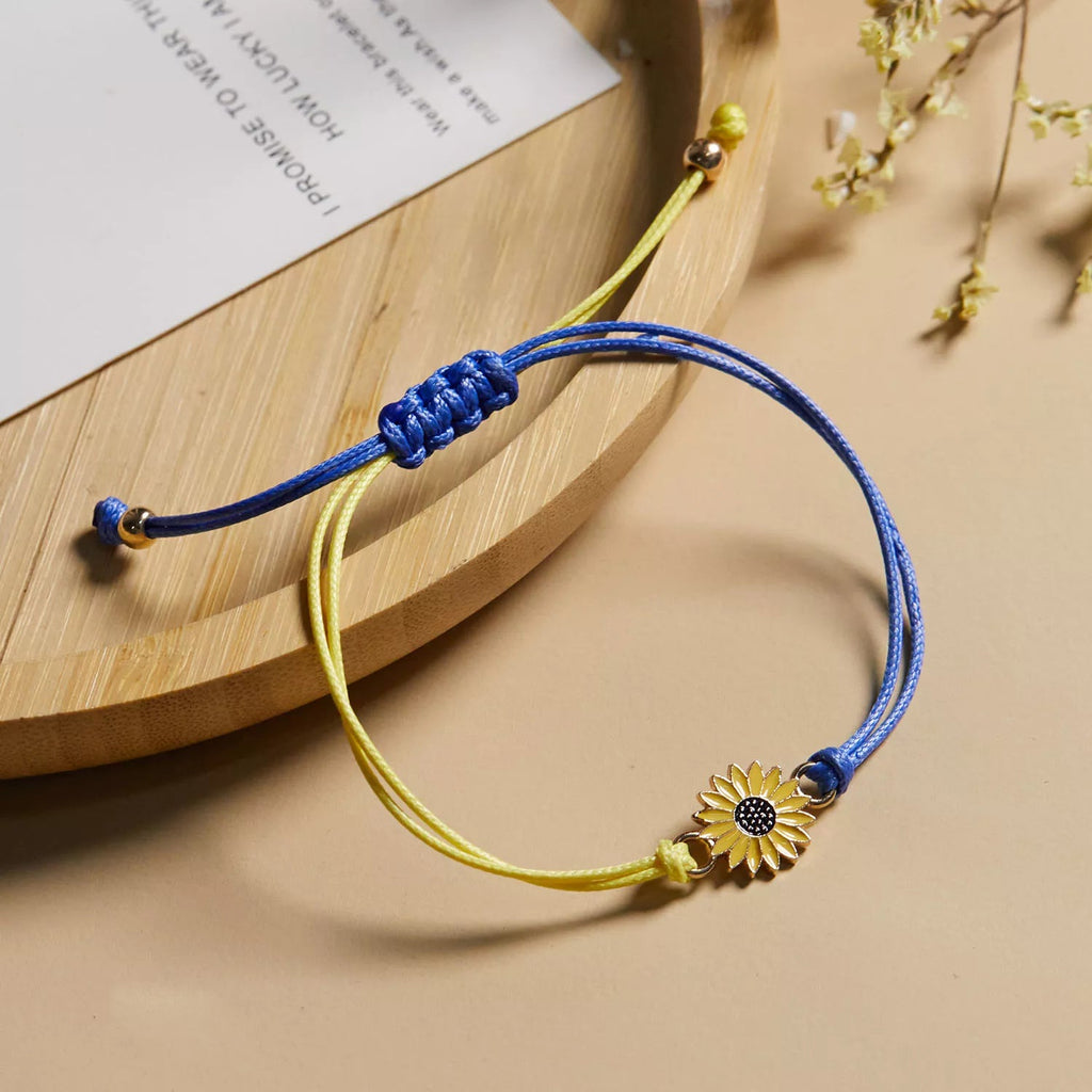 Sunflower Bracelet – Stand with Ukraine