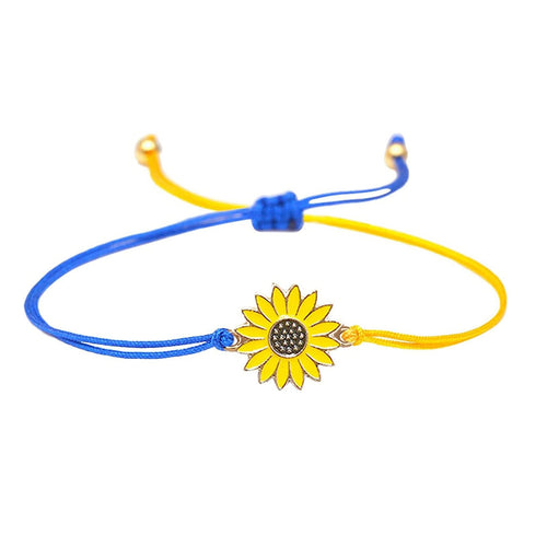 Sunflower Bracelet – Stand with Ukraine