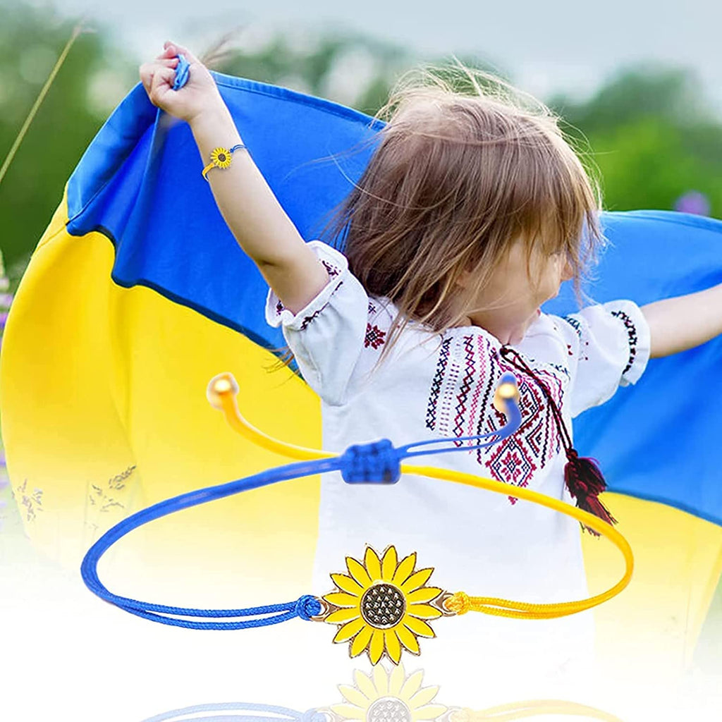 Sunflower Bracelet – Stand with Ukraine