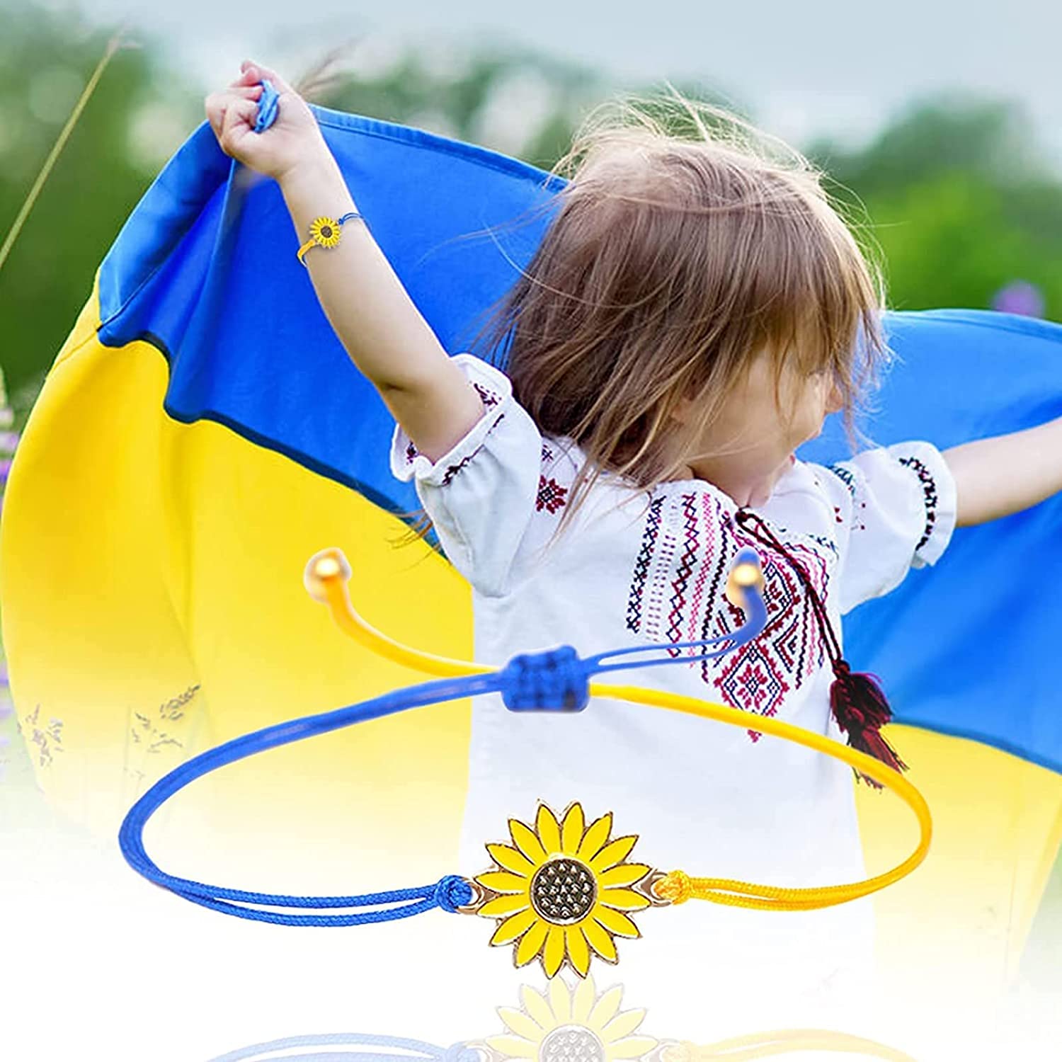 Sunflower Bracelet – Stand with Ukraine