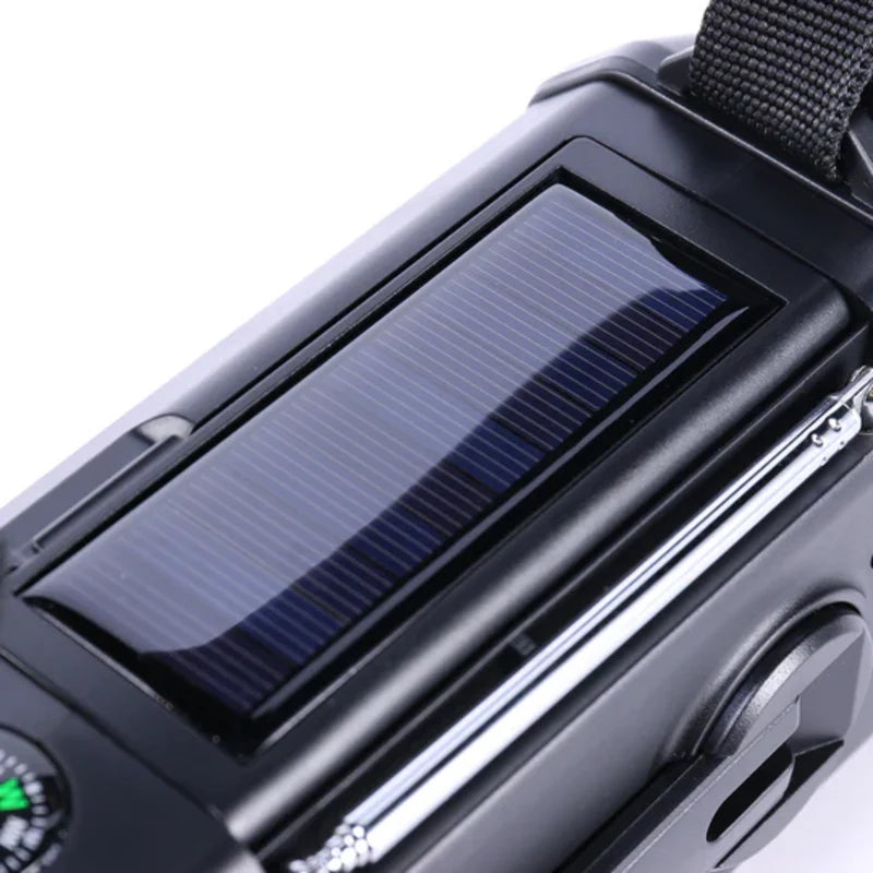 Emergency Radio Pro – 10,000mAh Power Bank & Solar Hand Crank