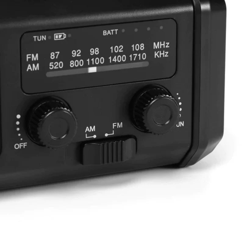 Emergency Radio Pro – 10,000mAh Power Bank & Solar Hand Crank