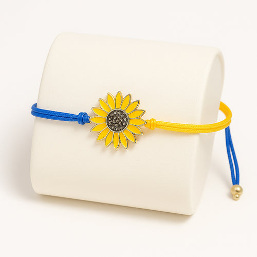 Sunflower Bracelet – Stand with Ukraine